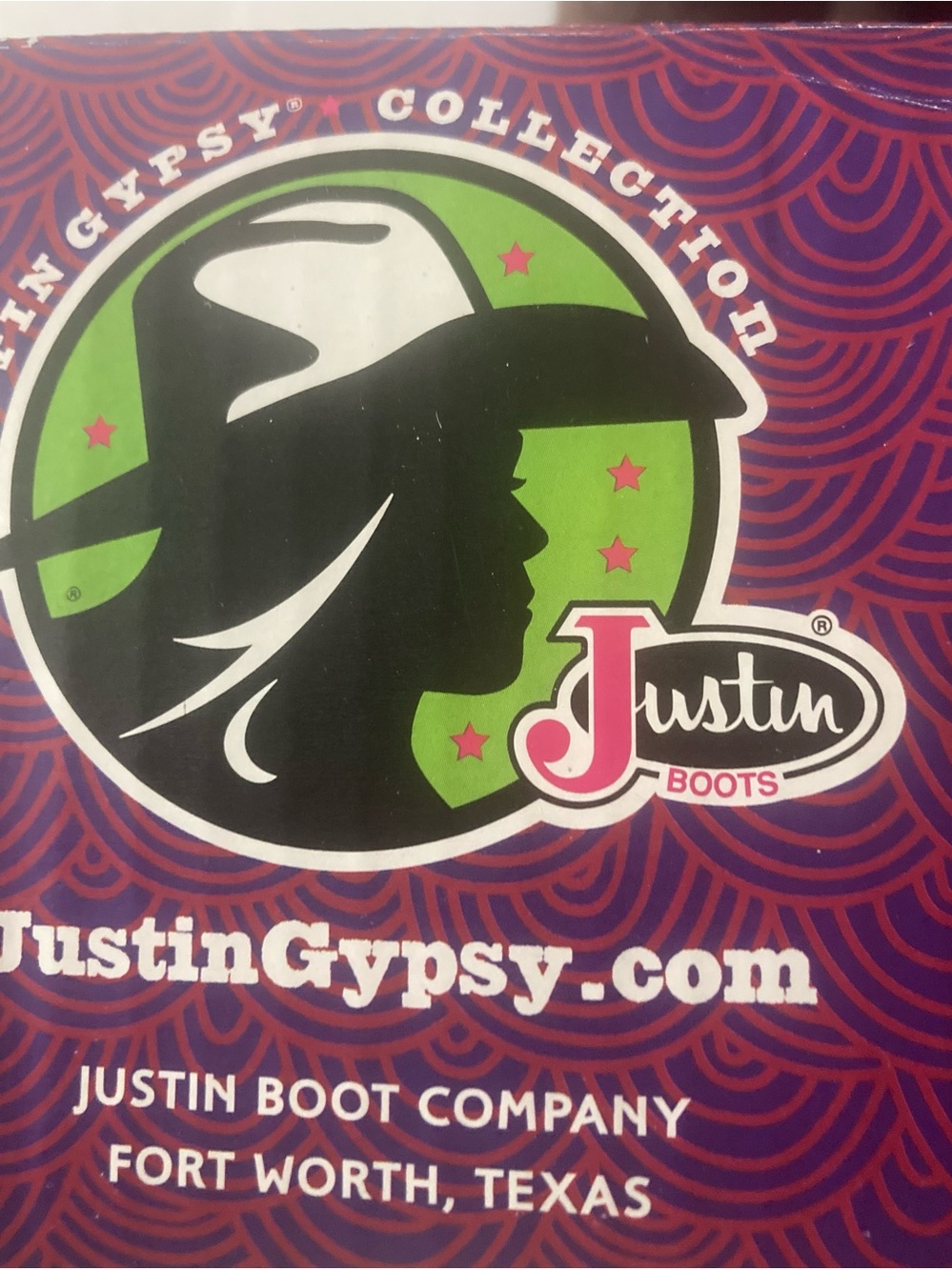 Justin Ladies SZ 7B Brown Leather Western Boots with Prominent Pink Stitching - Picture 13 of 15
